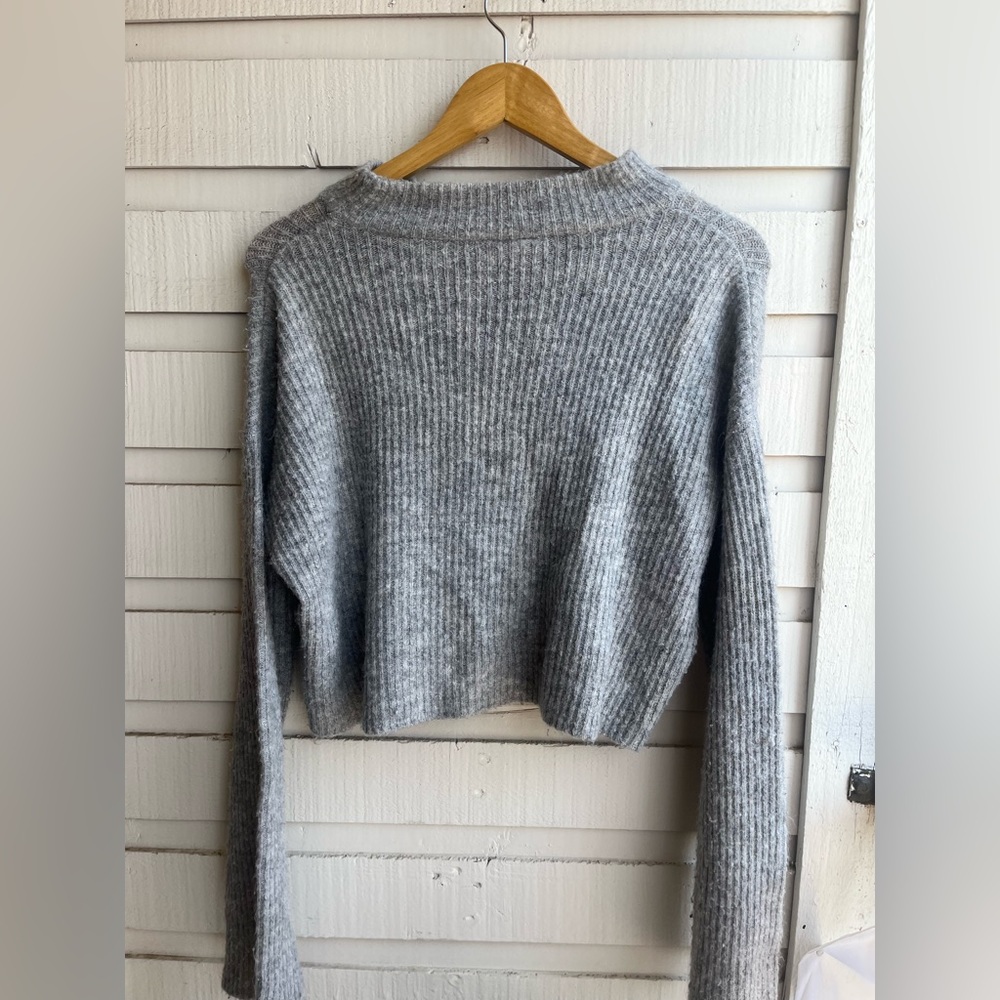 Cozy Grey Divided Sweater